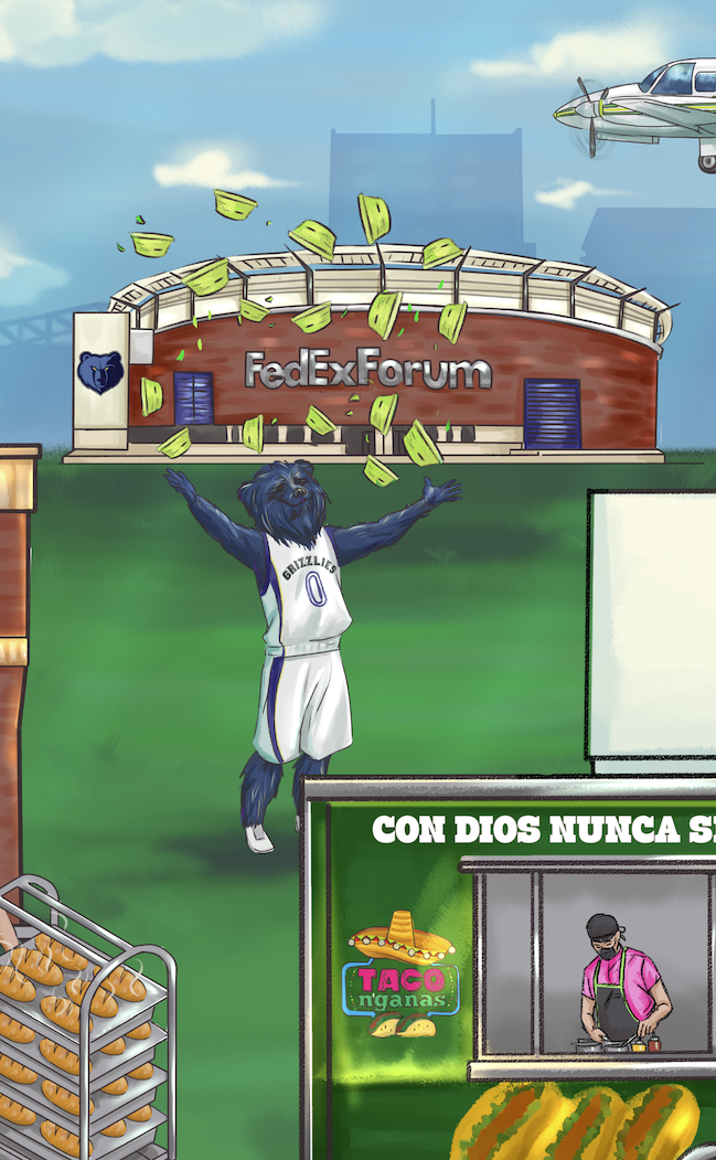 Fedex Forum illustration